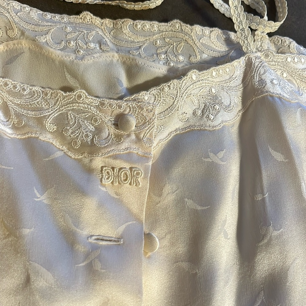 vintage dior silk tank top